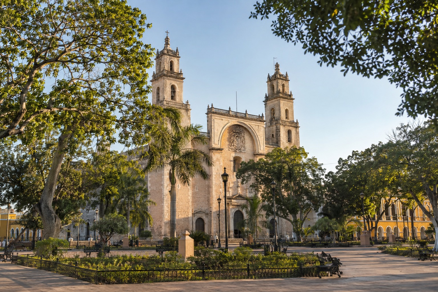 The Cathedral of San Ildefonso in Merida, Yucatan