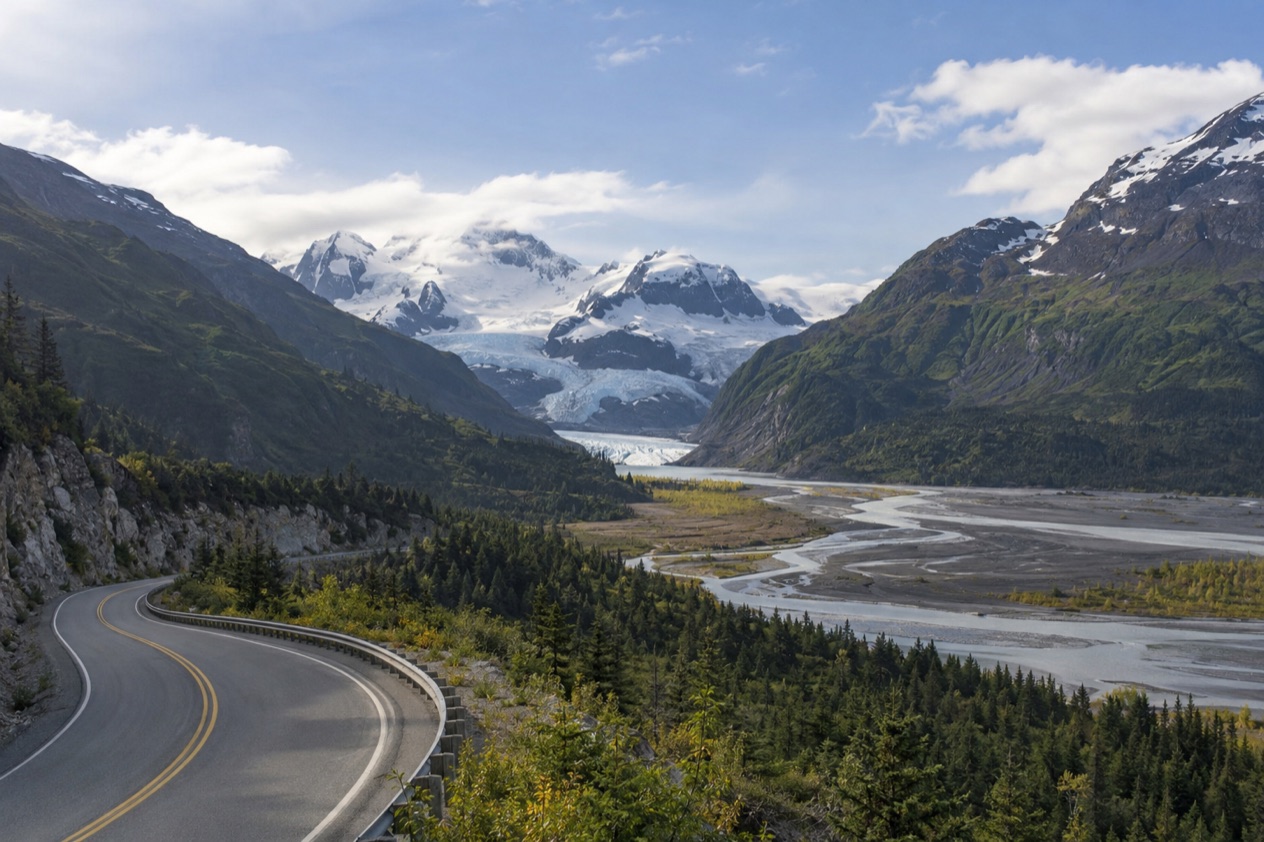 A road through the mountains