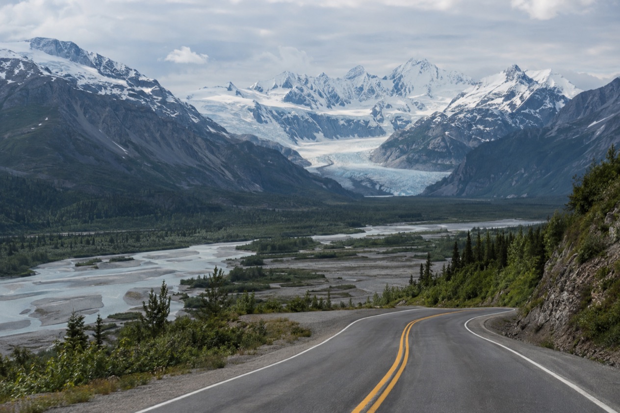 A road through the mountains