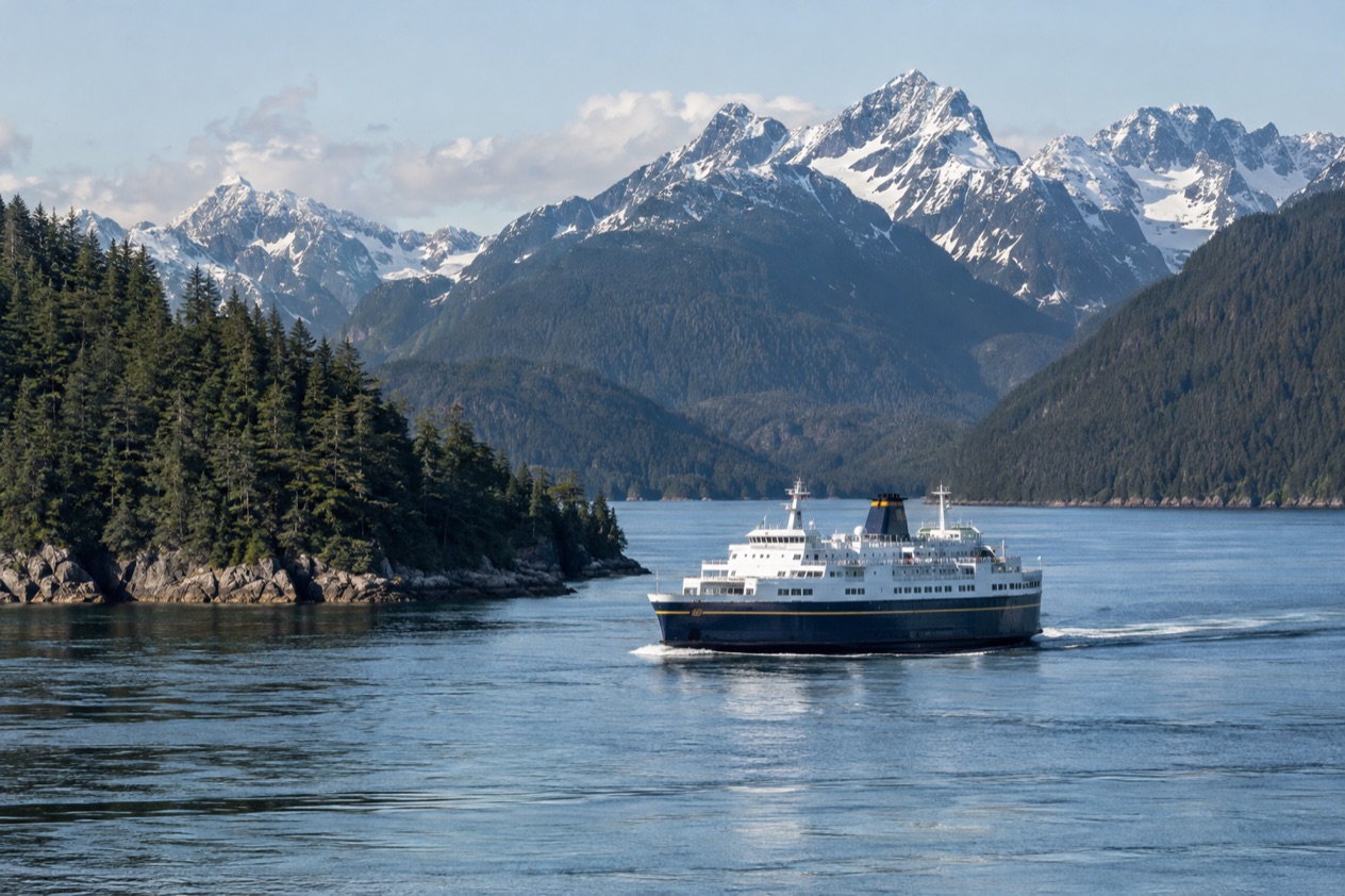An Alaska ferry