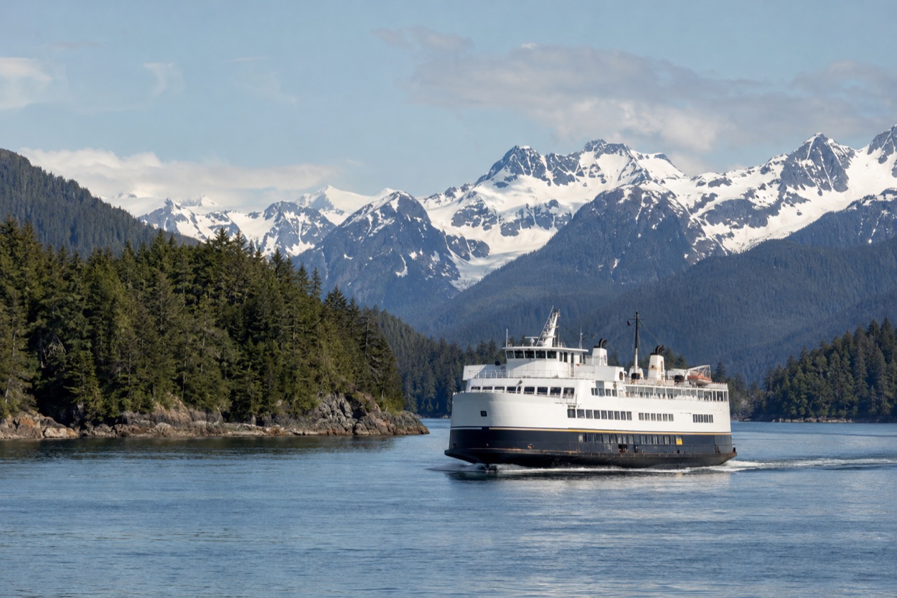 An Alaska ferry