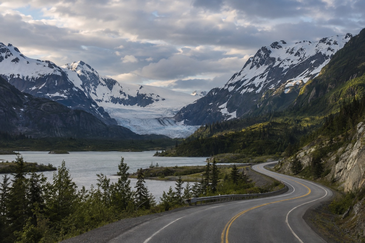 A road through the mountains