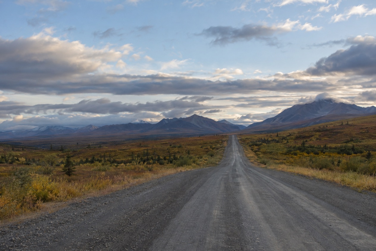 A highway near the Arctic Circle