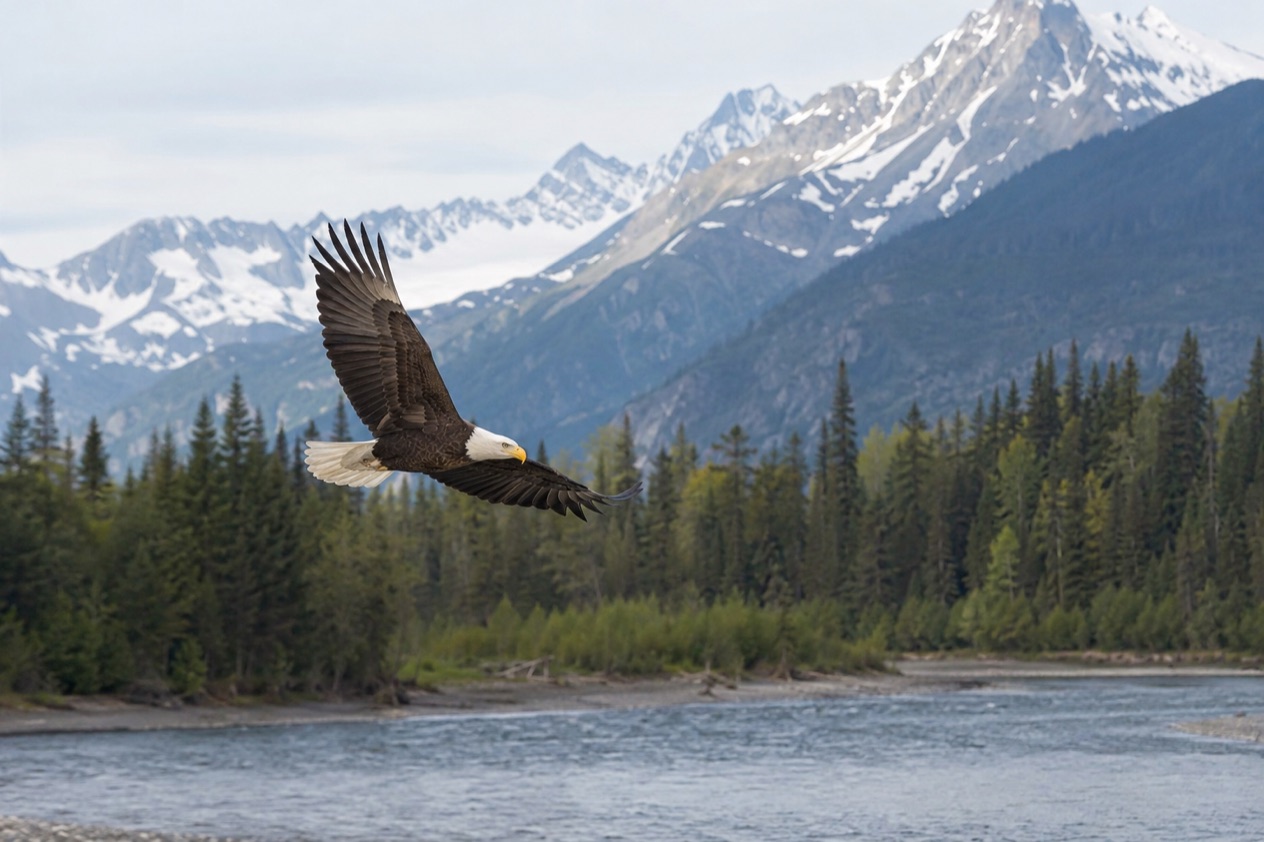 A bald eagle