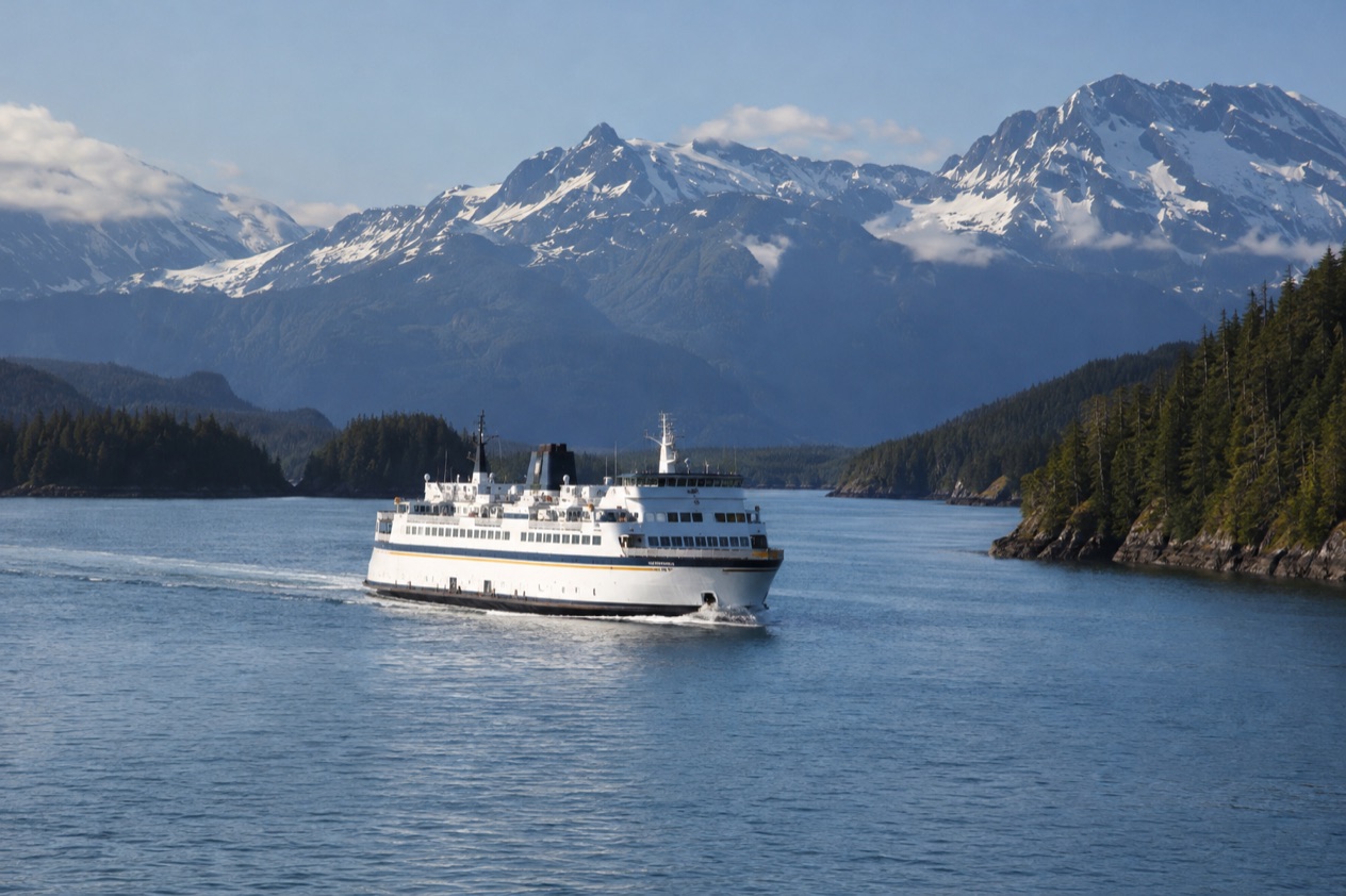 An Alaska ferry