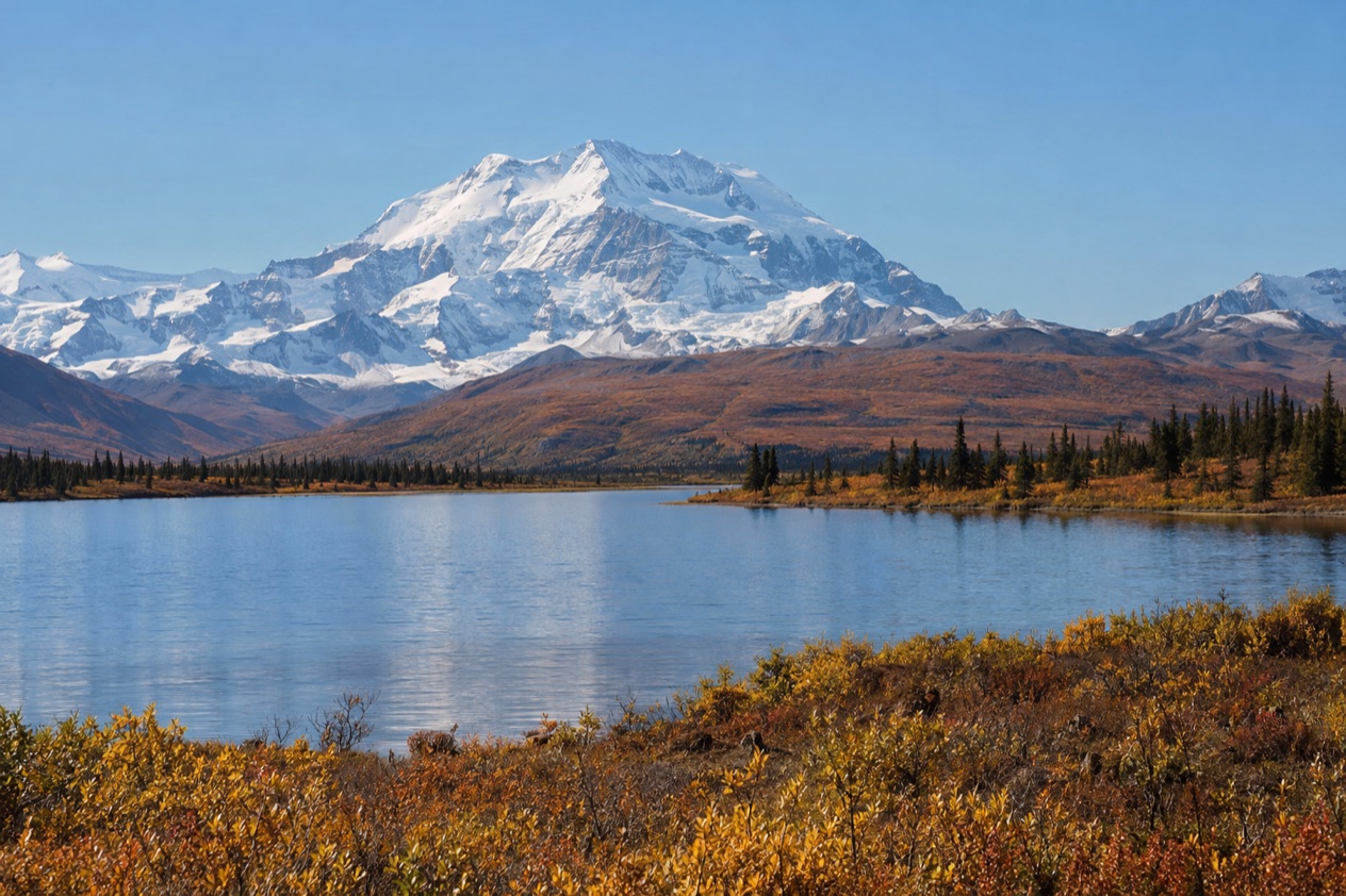 A clear day in Alaska