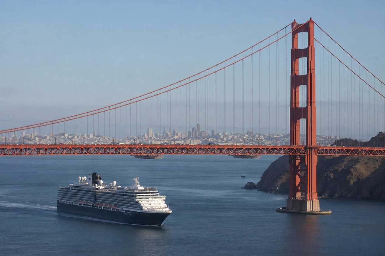 A ship near San Francisco
