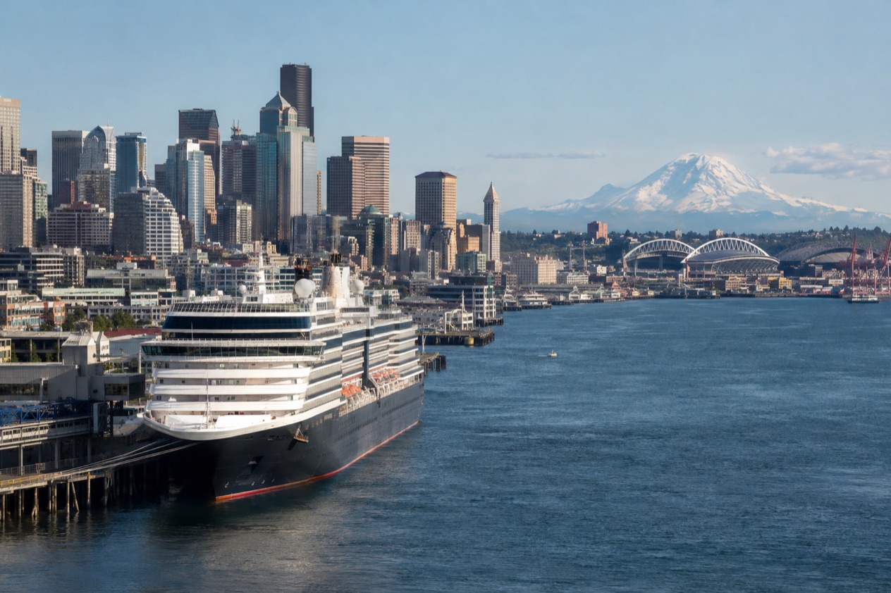 A ship at Seattle