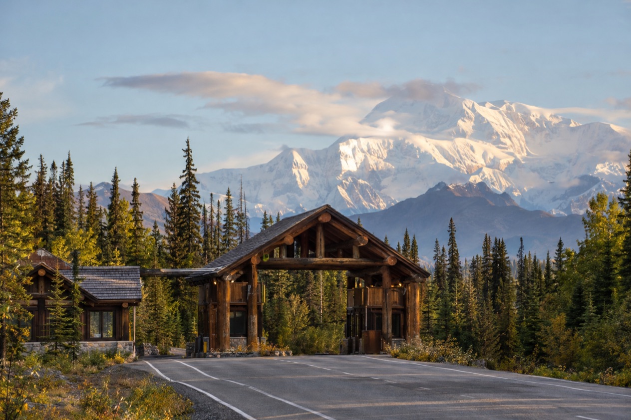 The Denali entrance area