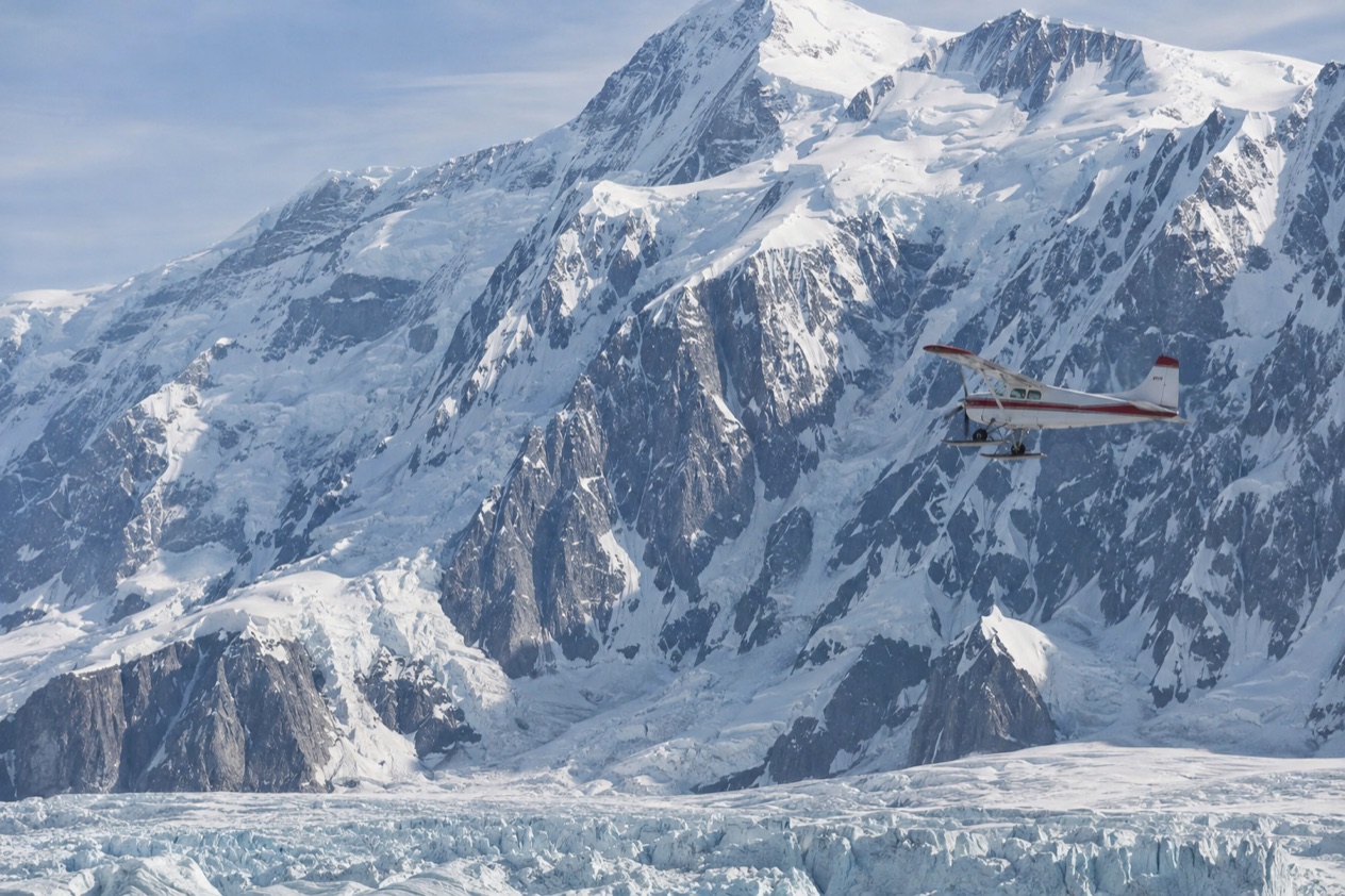A plane near Denali