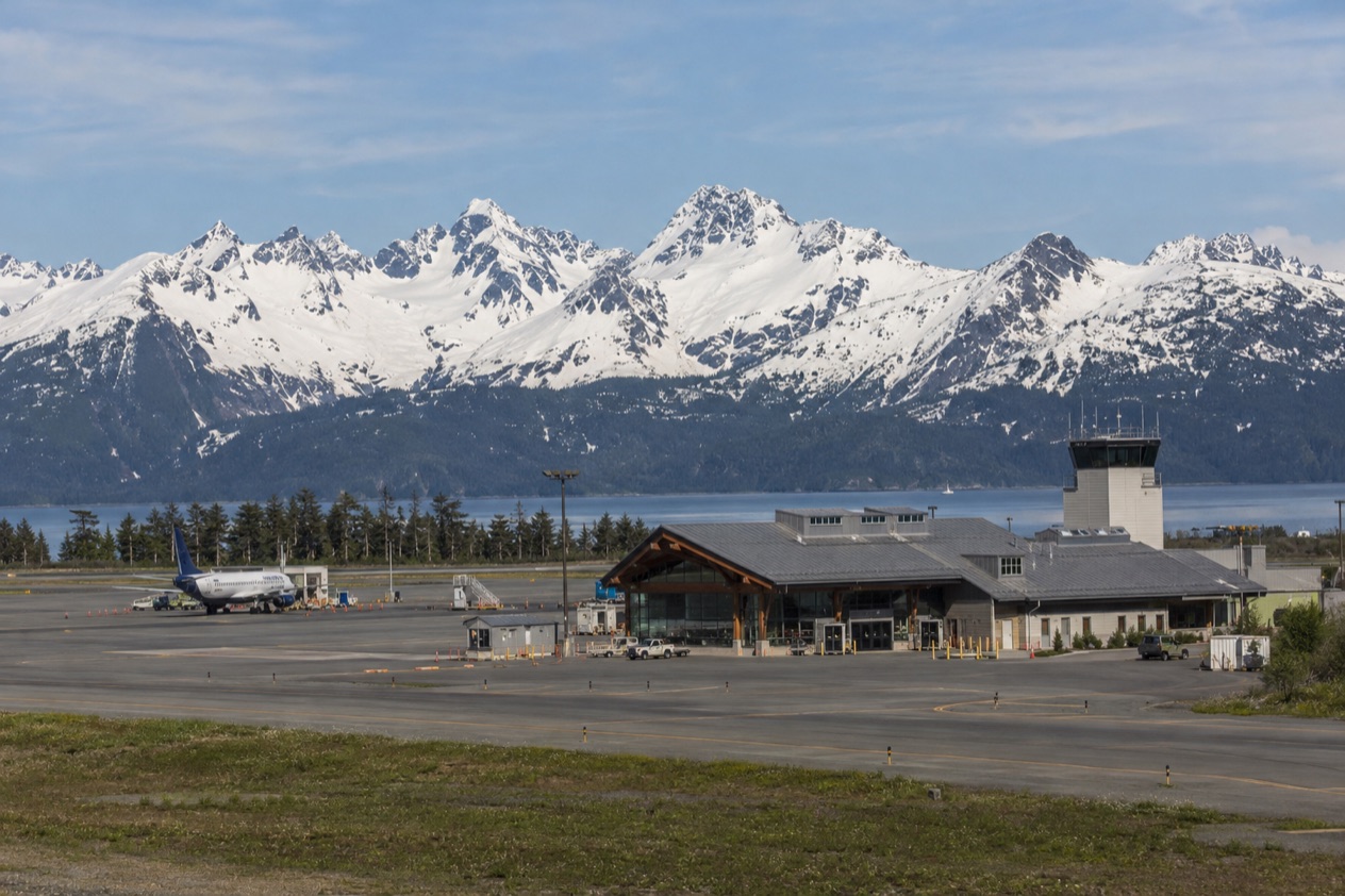 An airport in Alaska