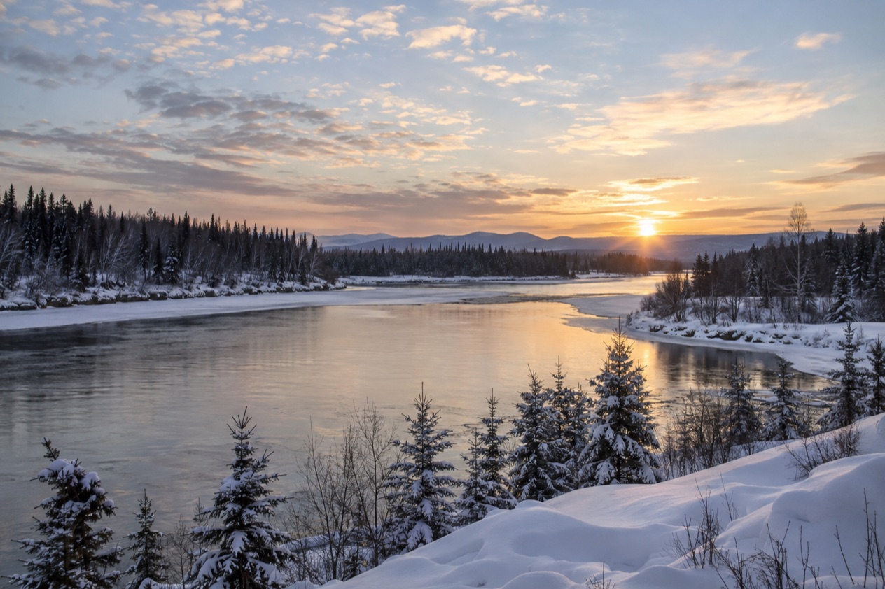 The Interior near Fairbanks in late winter