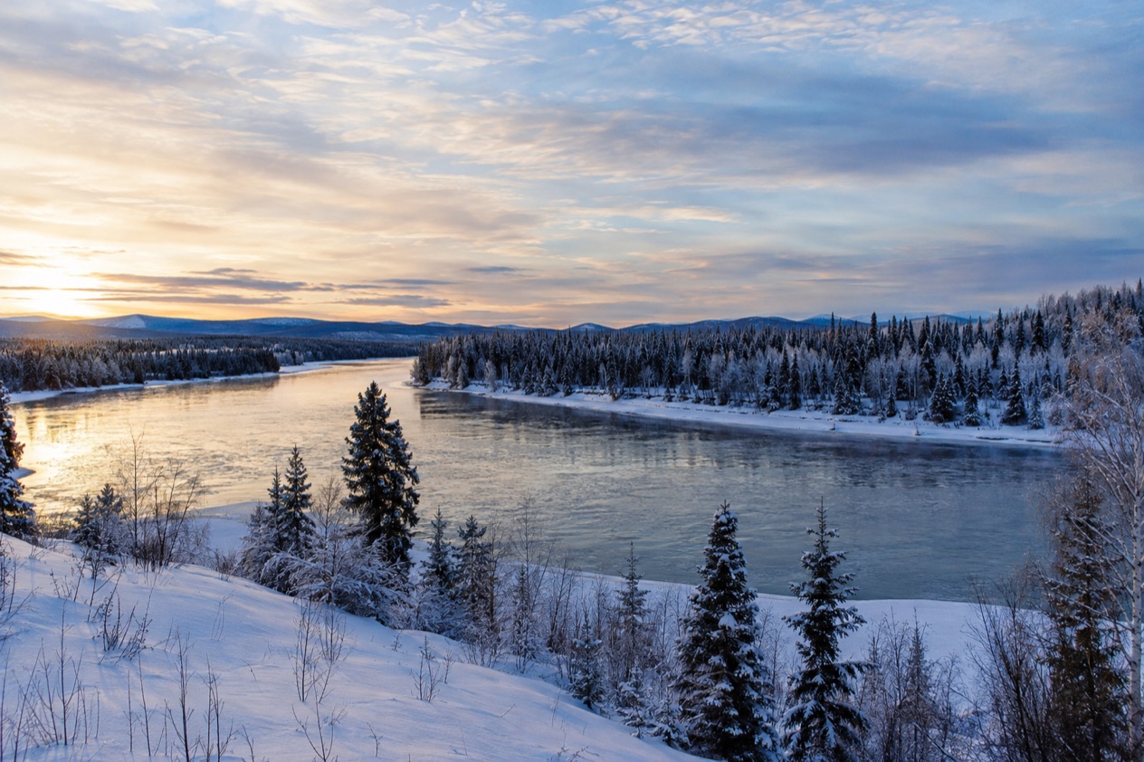 The Interior near Fairbanks in winter