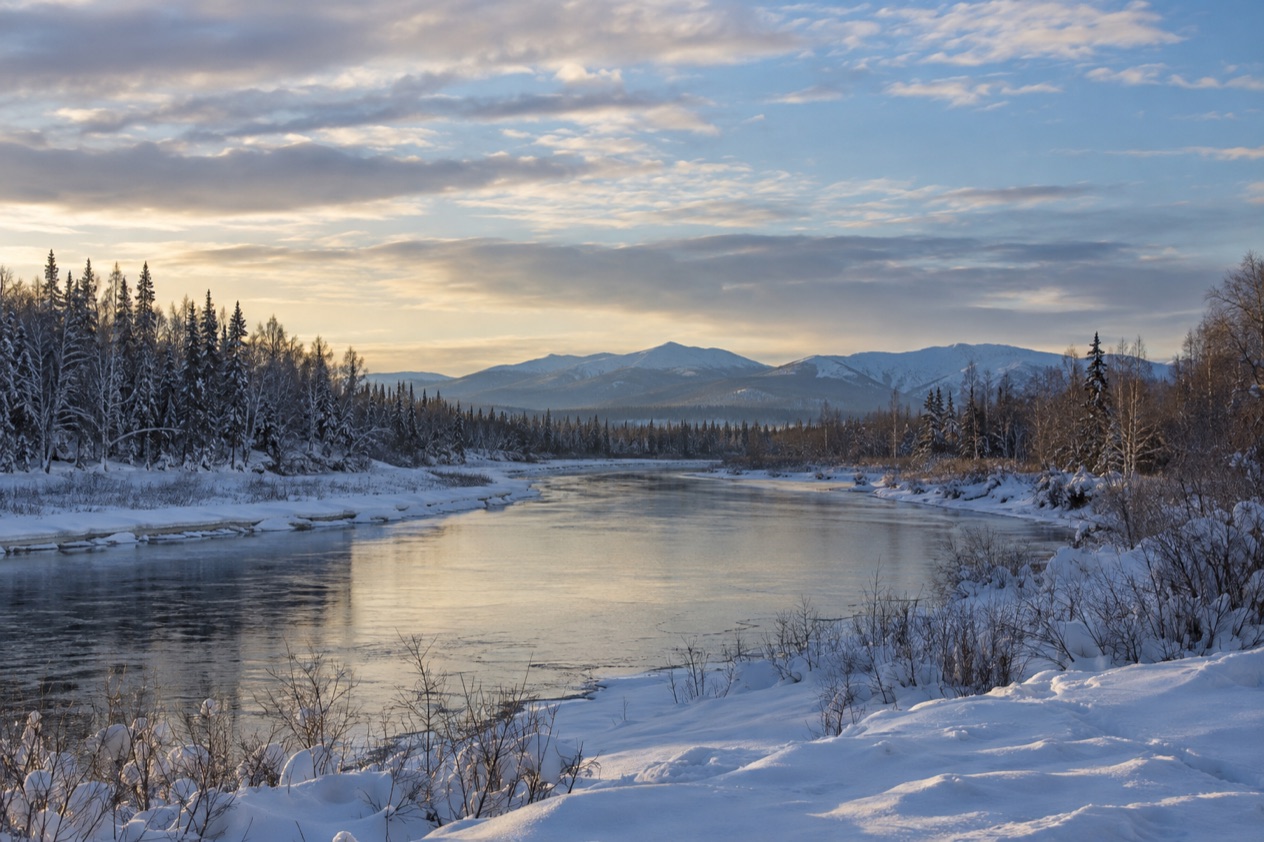 The Interior near Fairbanks in winter