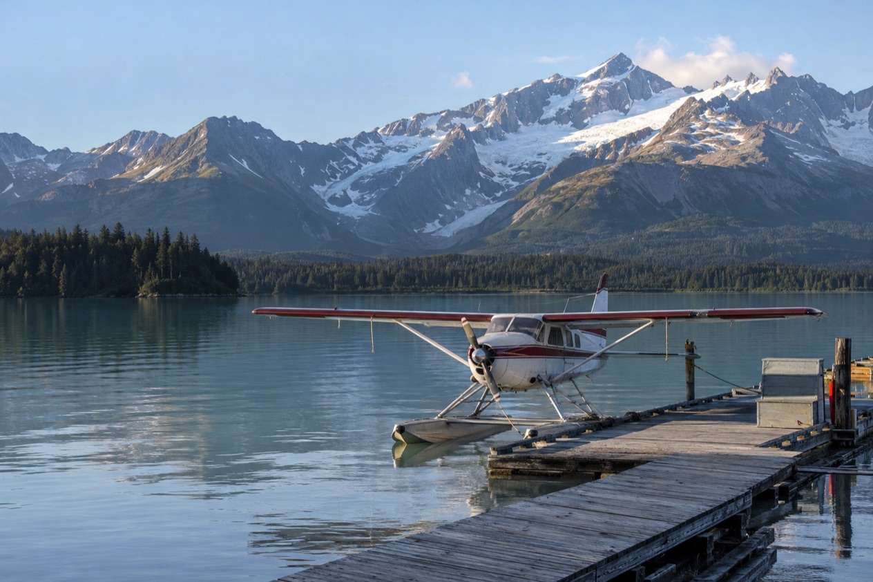 A floatplane at a dock