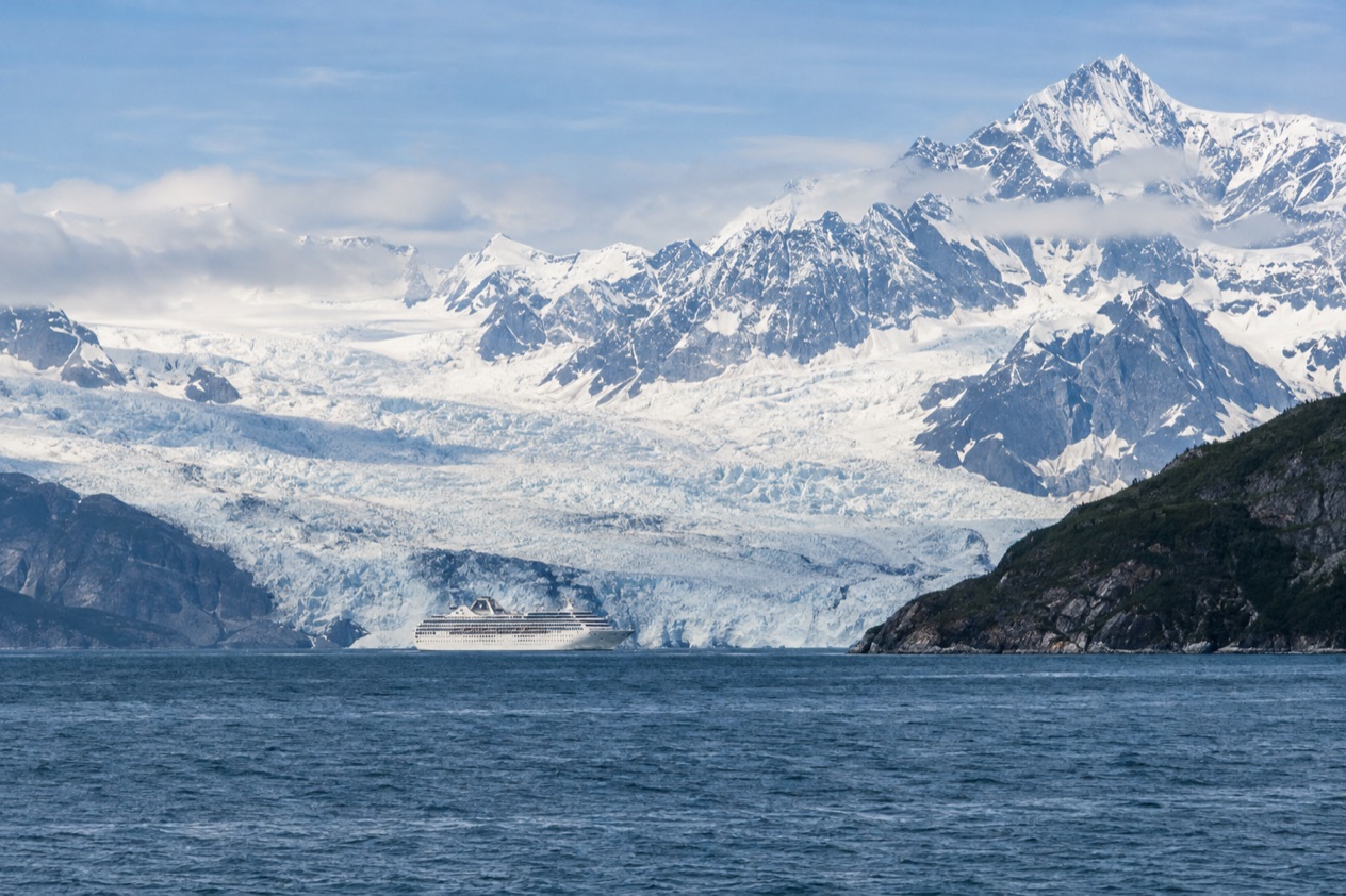 A ship in Glacier Bay