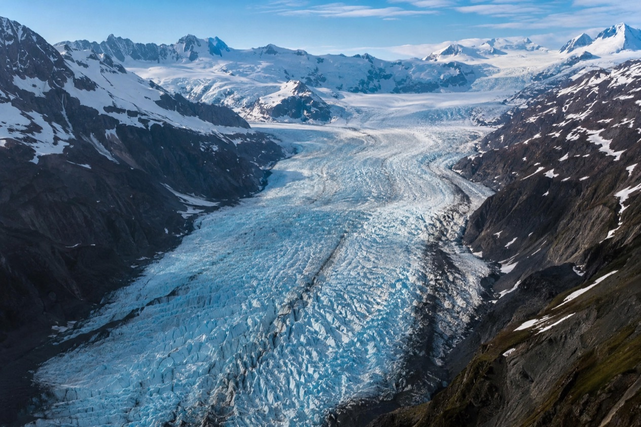 A glacier in Alaska