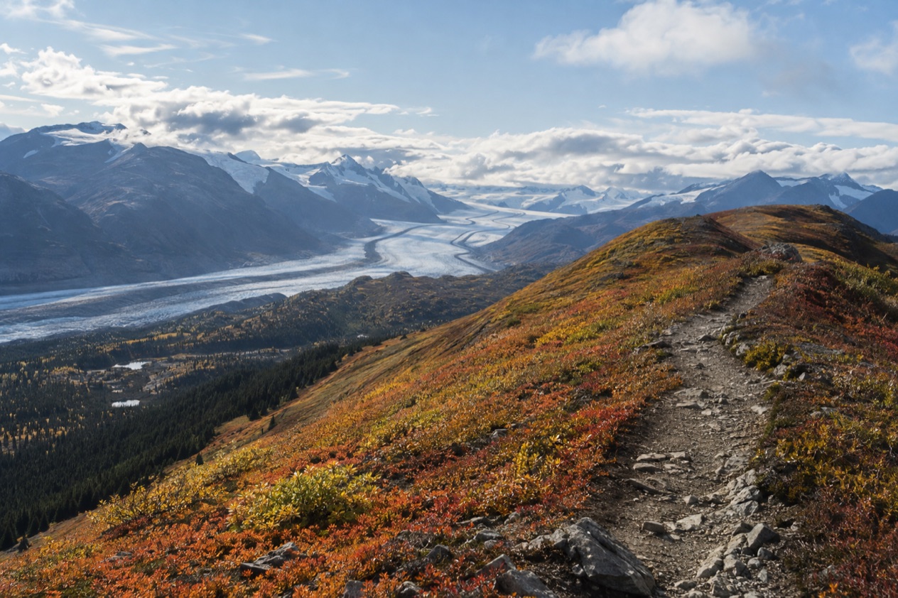 A ridge trail