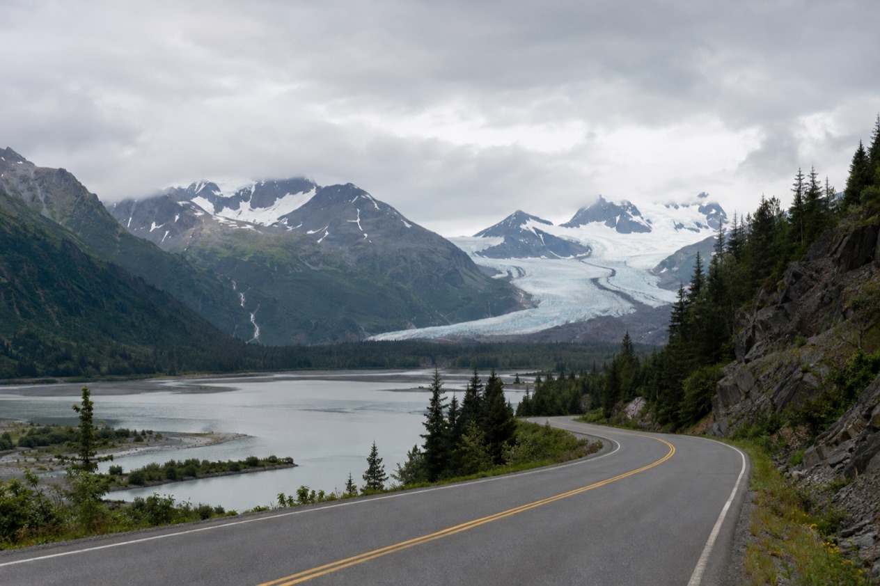 A road through the mountains