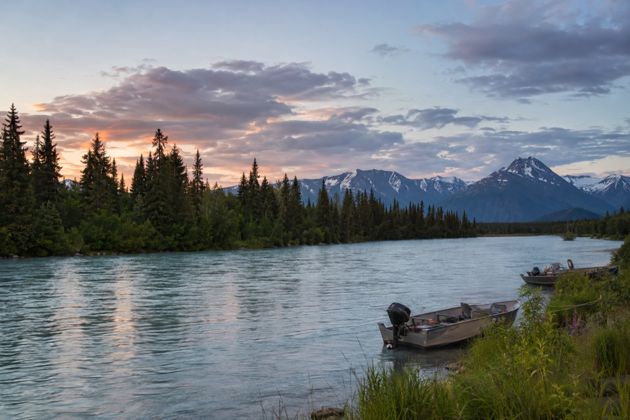 A river on the Kenai Peninsula