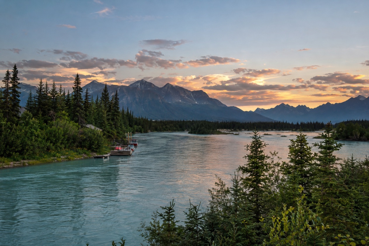 A river on the Kenai Peninsula