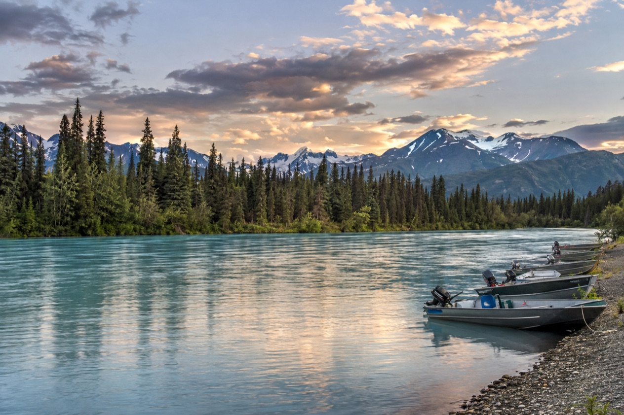 A river on the Kenai Peninsula