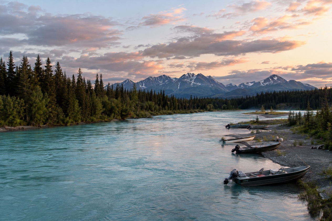 A river on the Kenai Peninsula