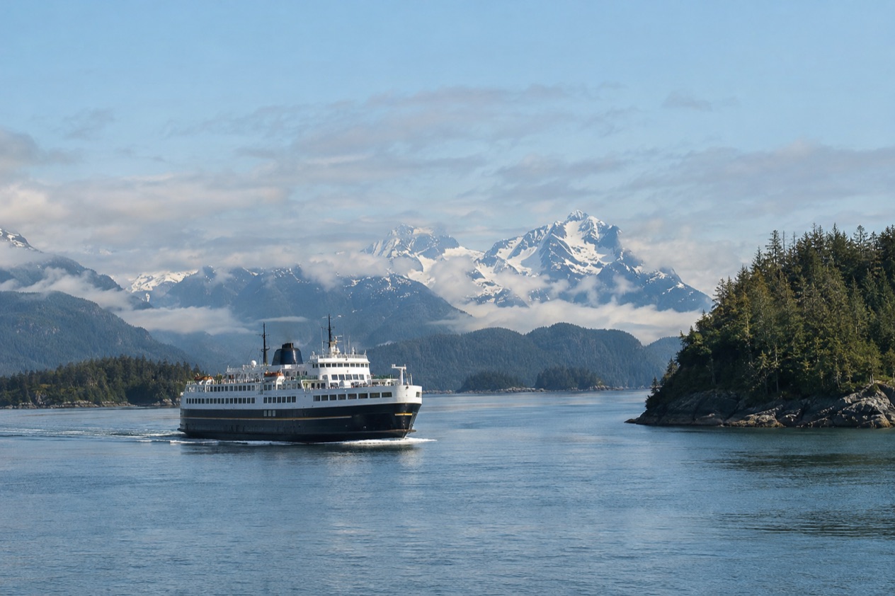 An Alaska ferry