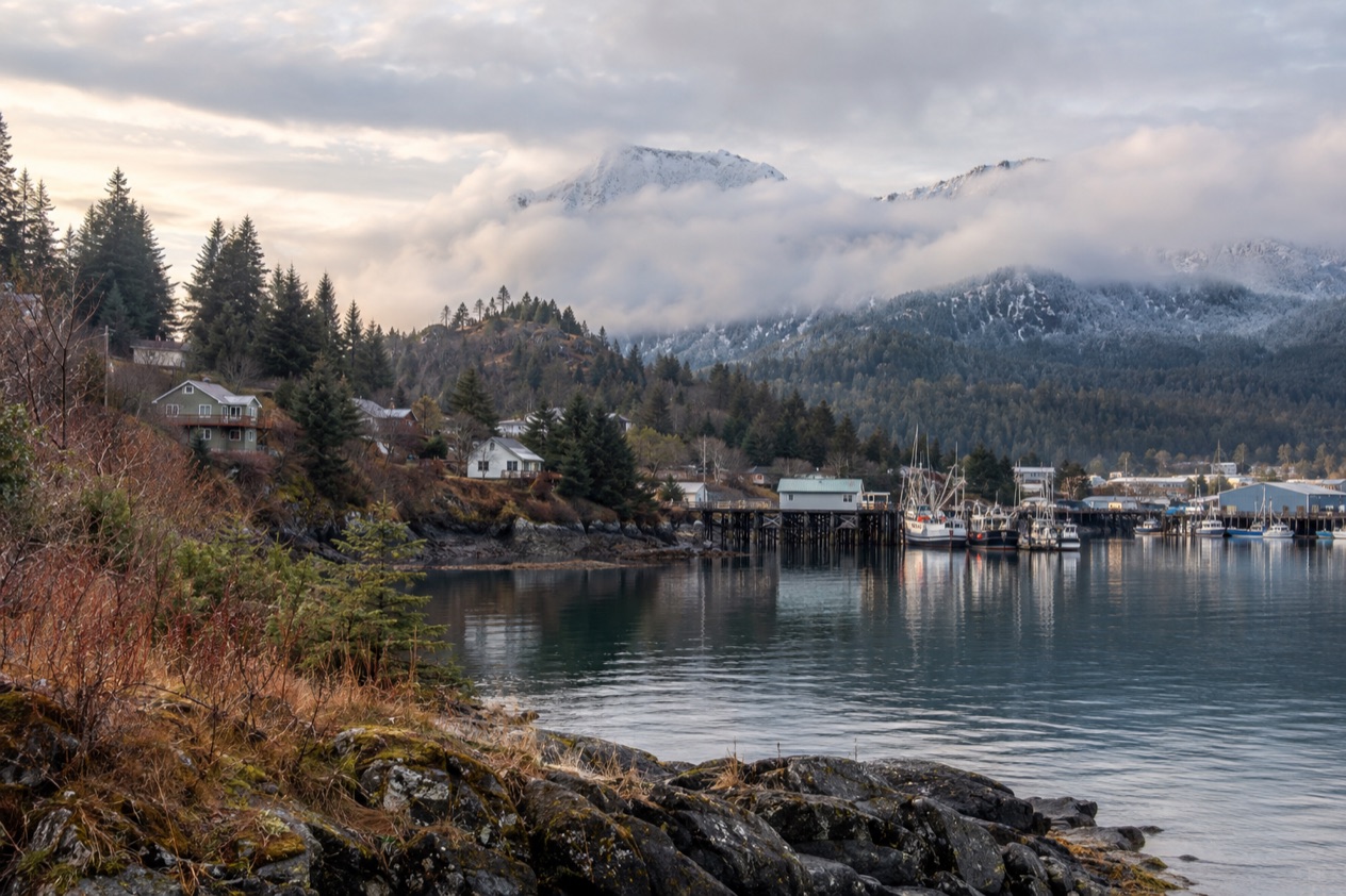 The harbor at Kodiak in late fall