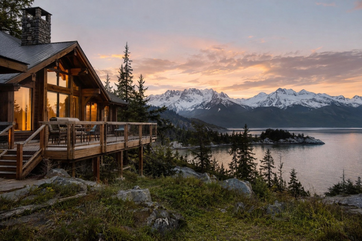 A lodge in Alaska