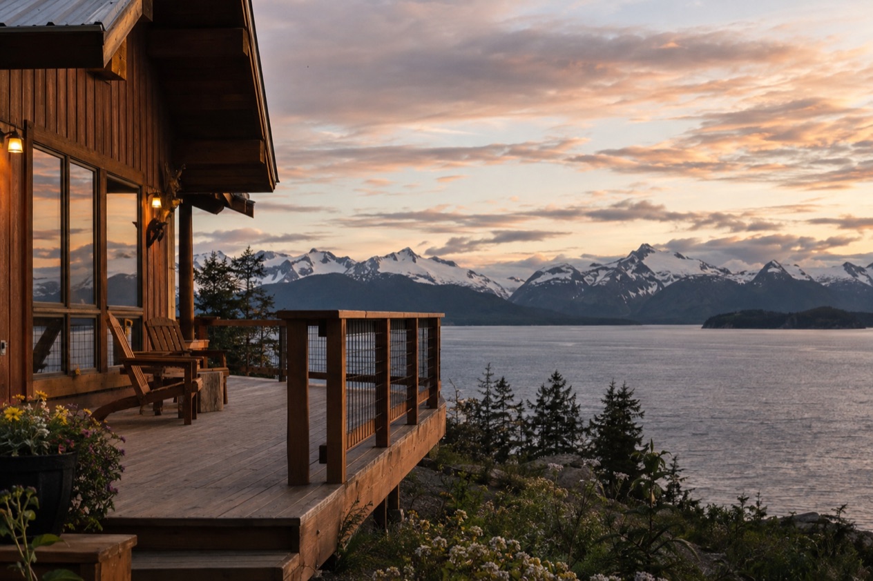 A lodge in Alaska