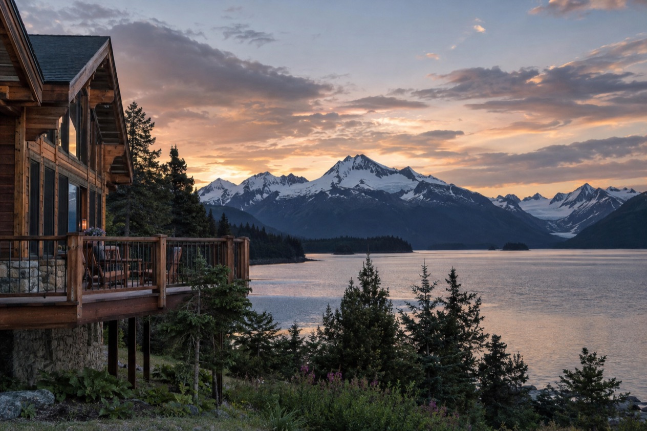 A lodge in Alaska