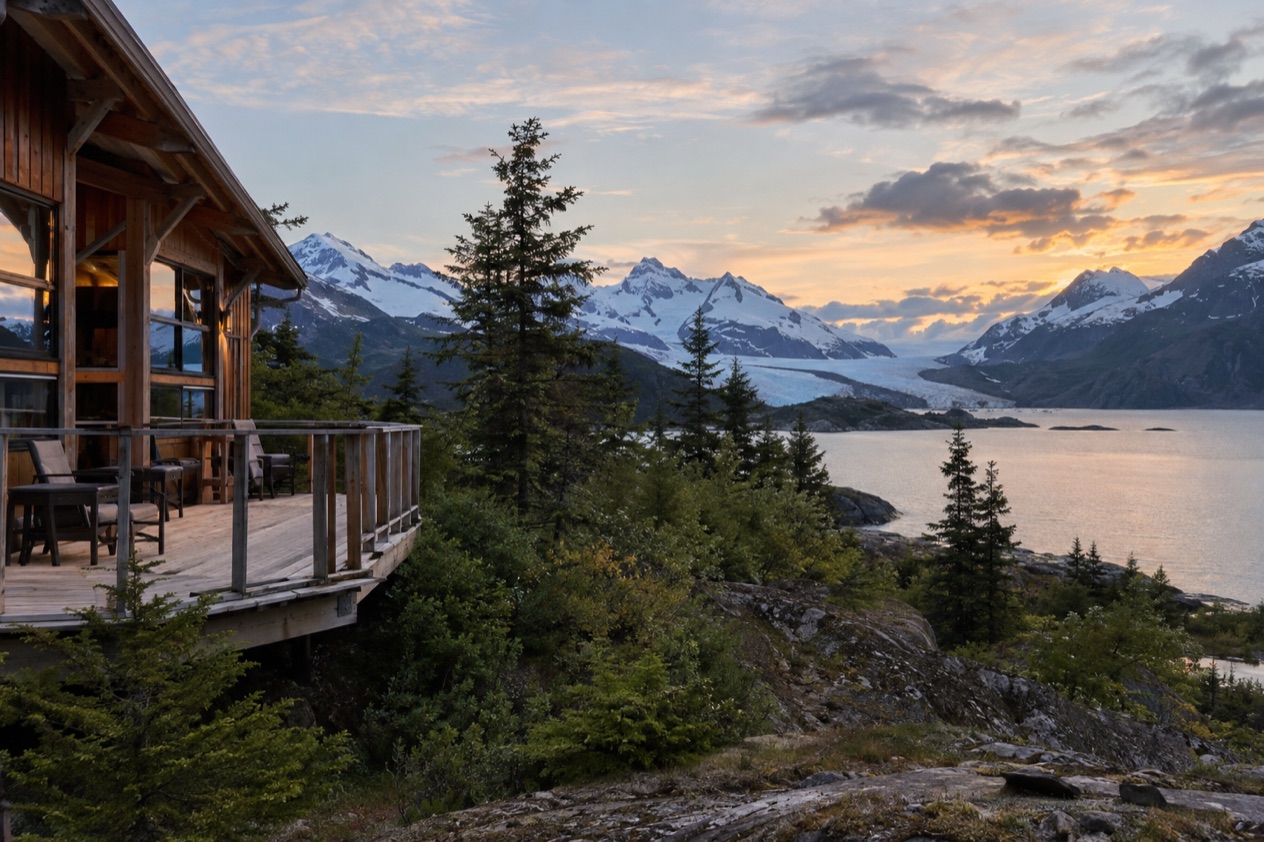 A lodge in Alaska
