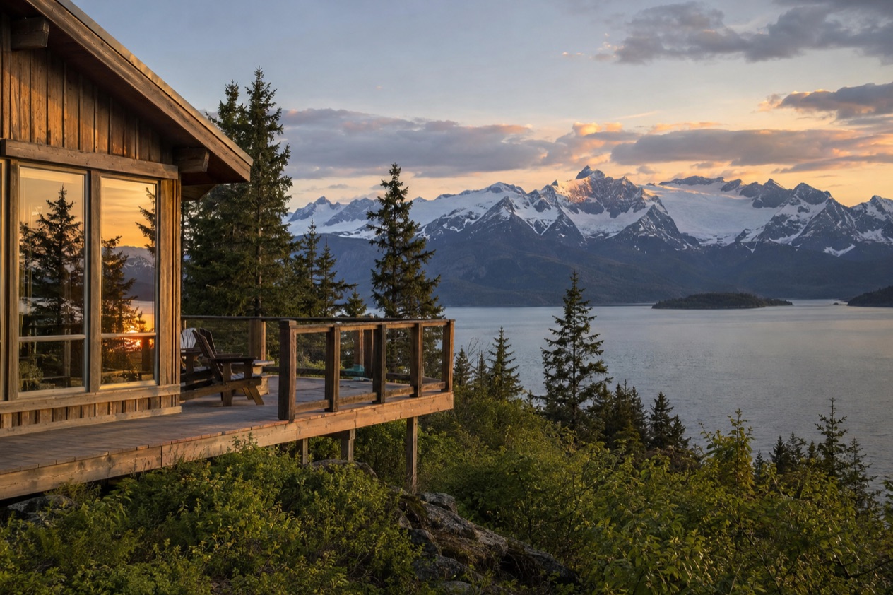 A lodge in Alaska