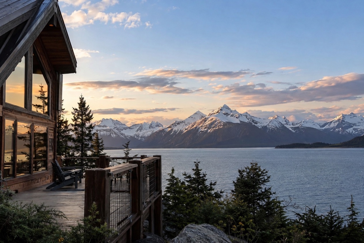 A lodge in Alaska