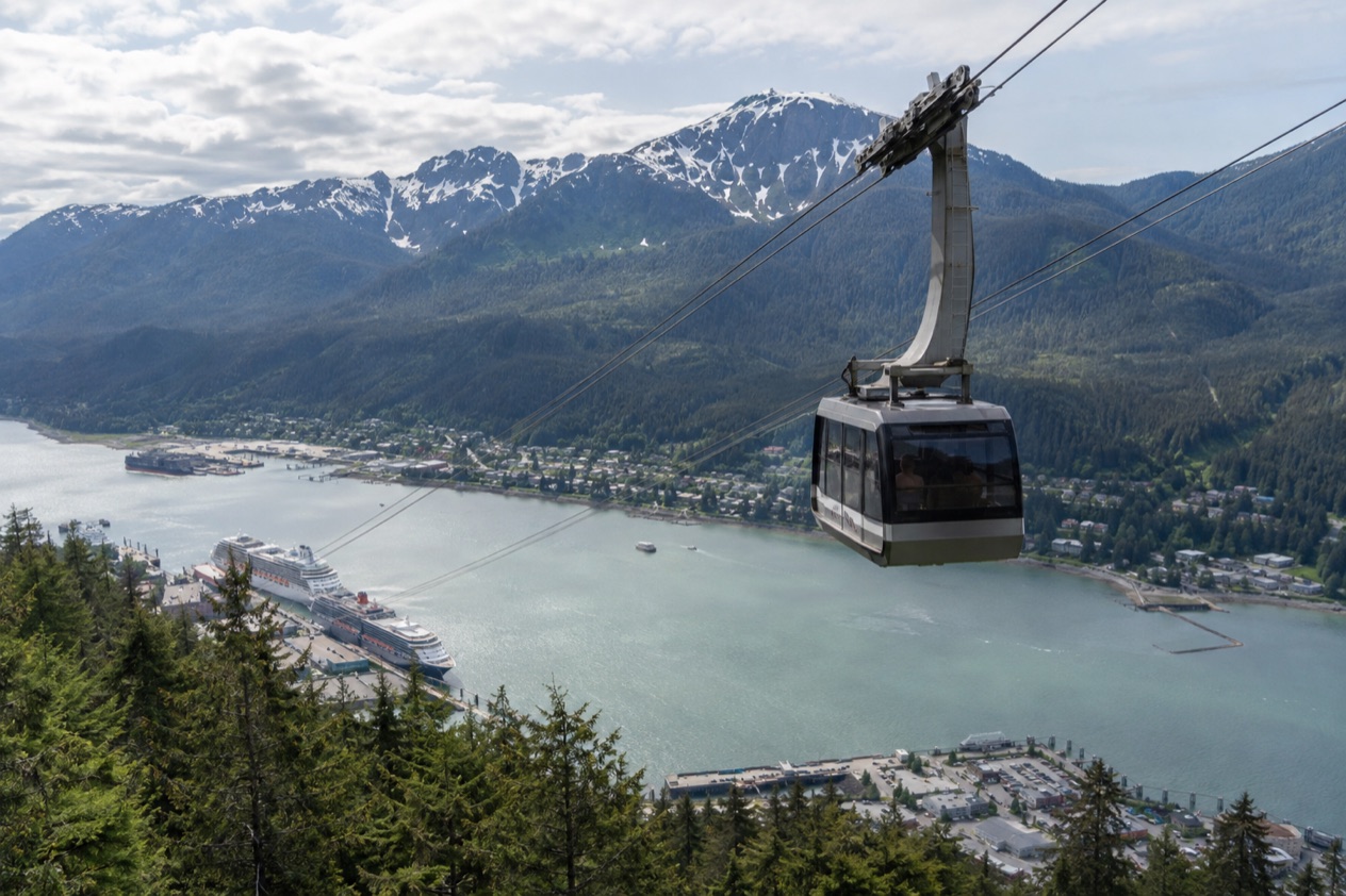 The tram above Juneau