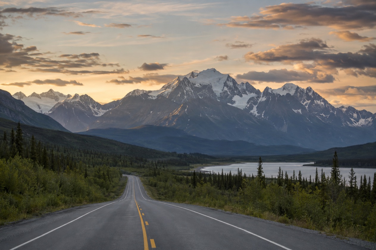 A highway in Alaska