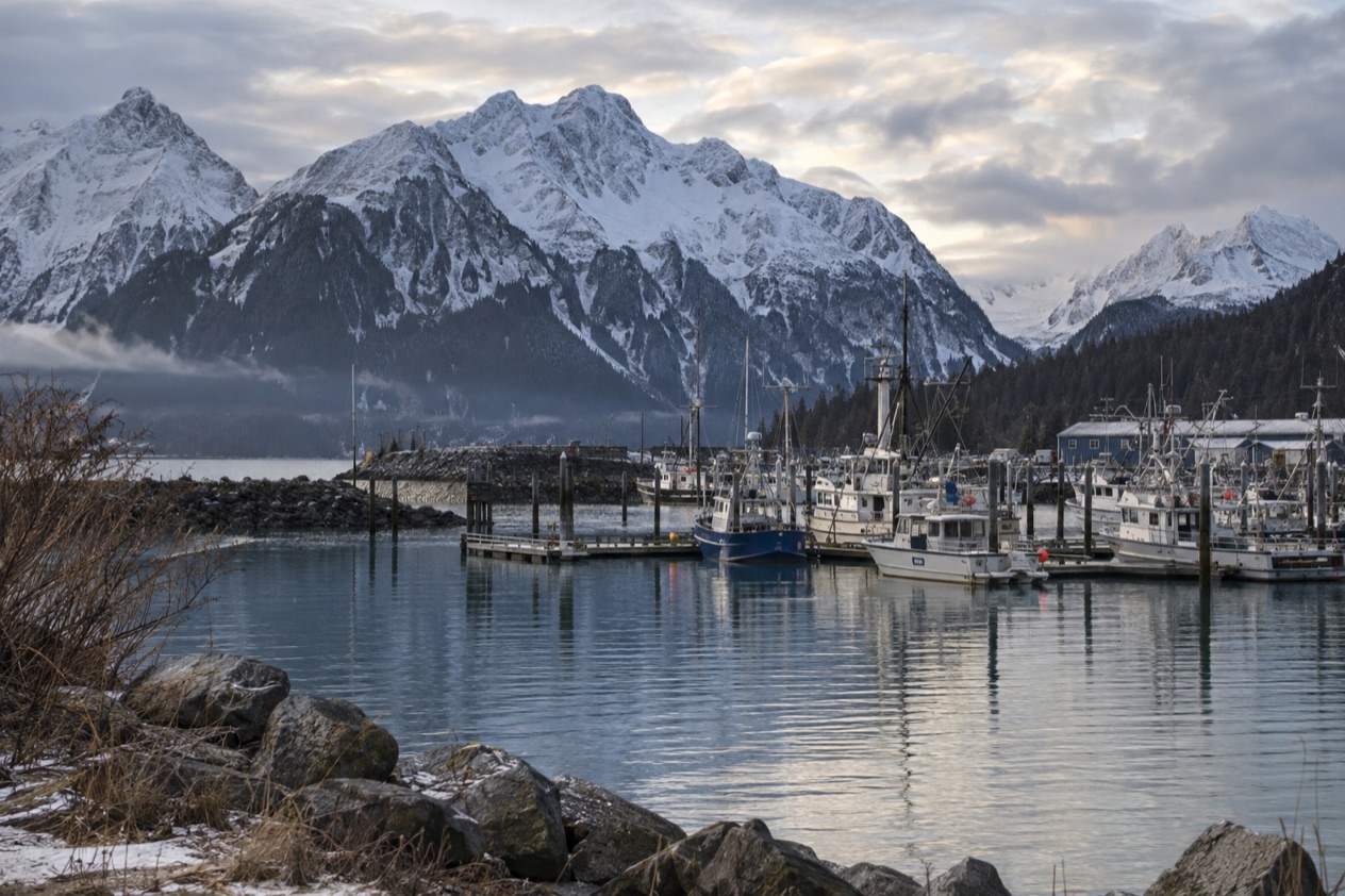 The harbor at Seward in late fall