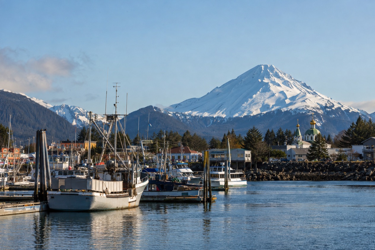 The harbor at Sitka