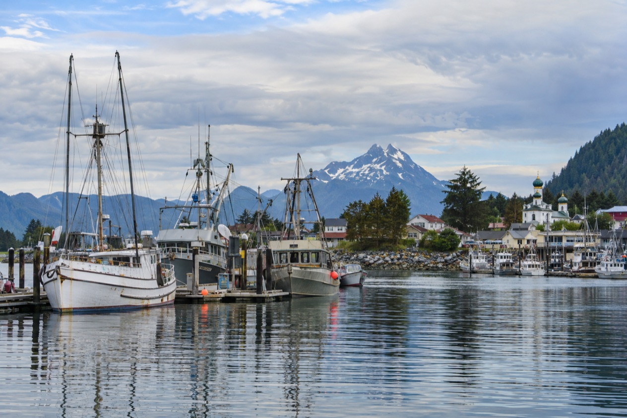 The harbor at Sitka