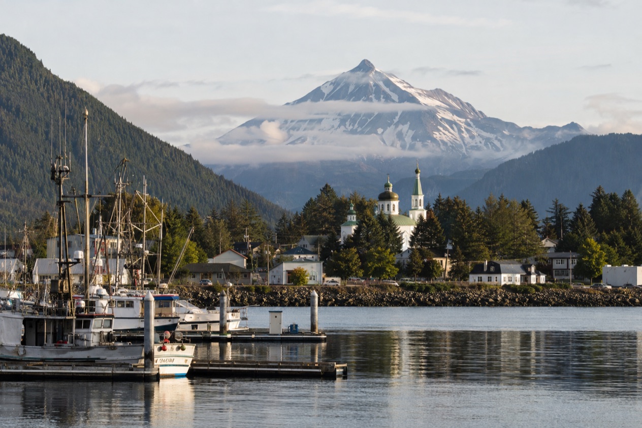 The harbor at Sitka