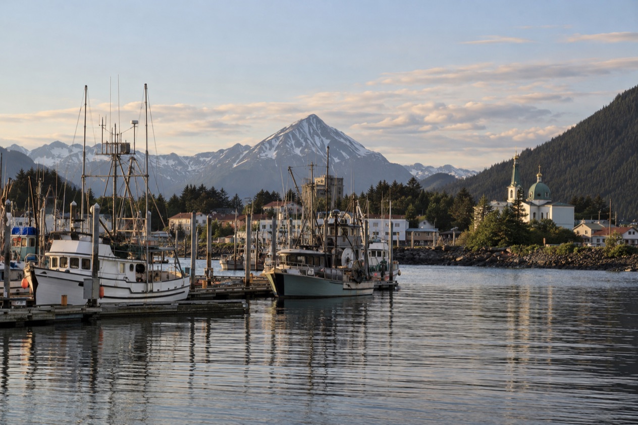 The harbor at Sitka