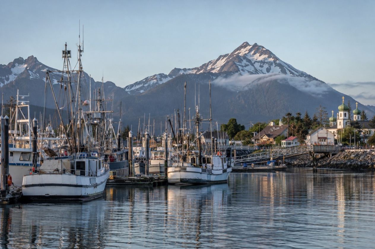 The harbor at Sitka