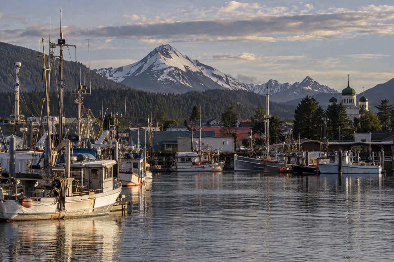 The harbor at Sitka
