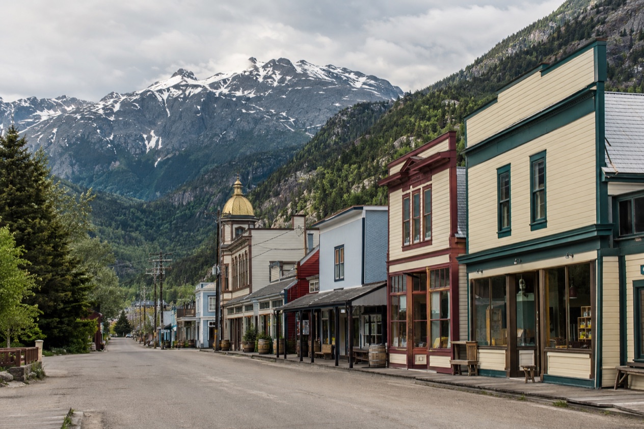 Old storefronts in Skagway