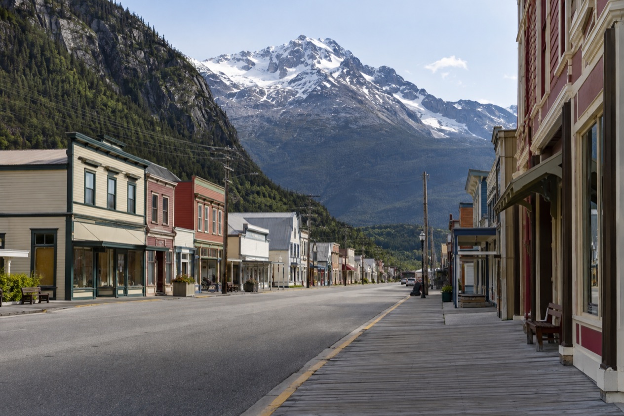 Old storefronts in Skagway