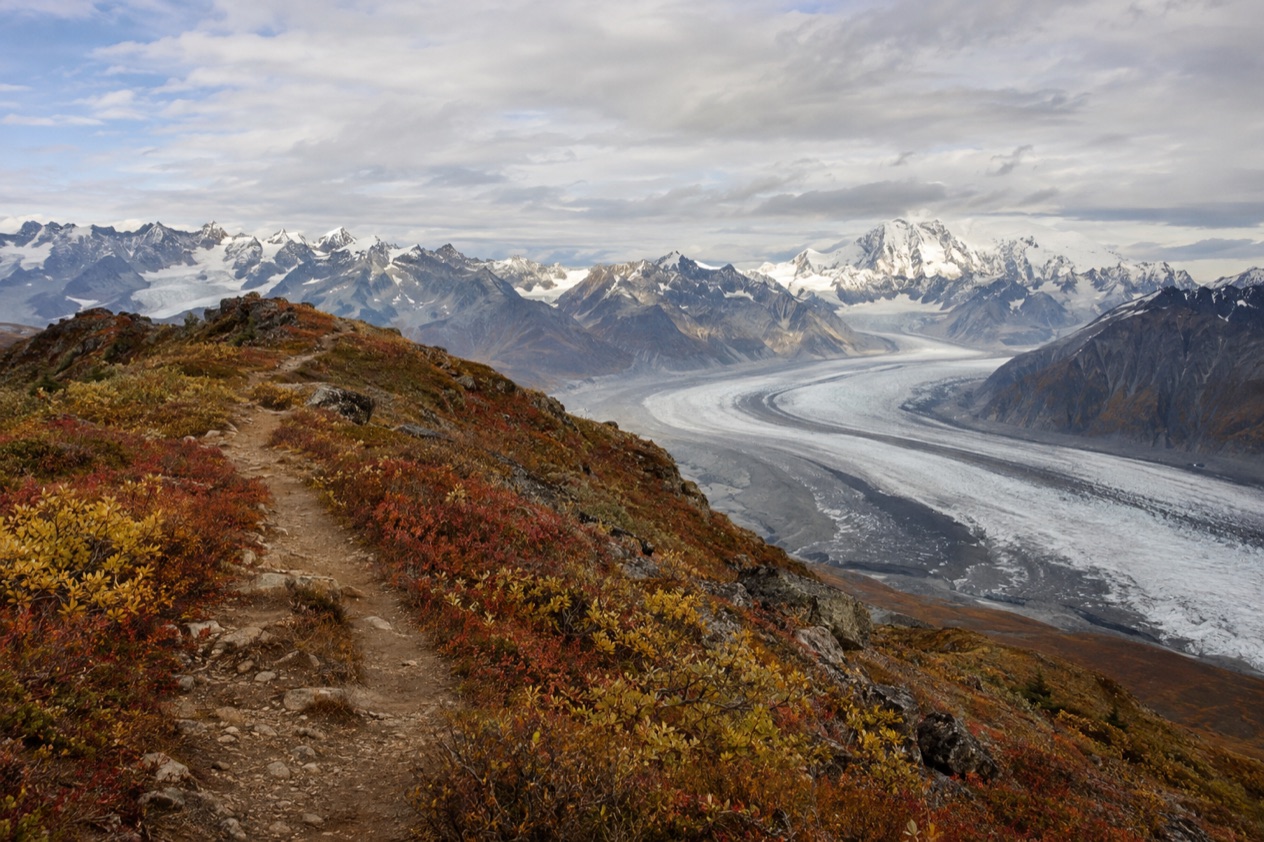 A ridge trail