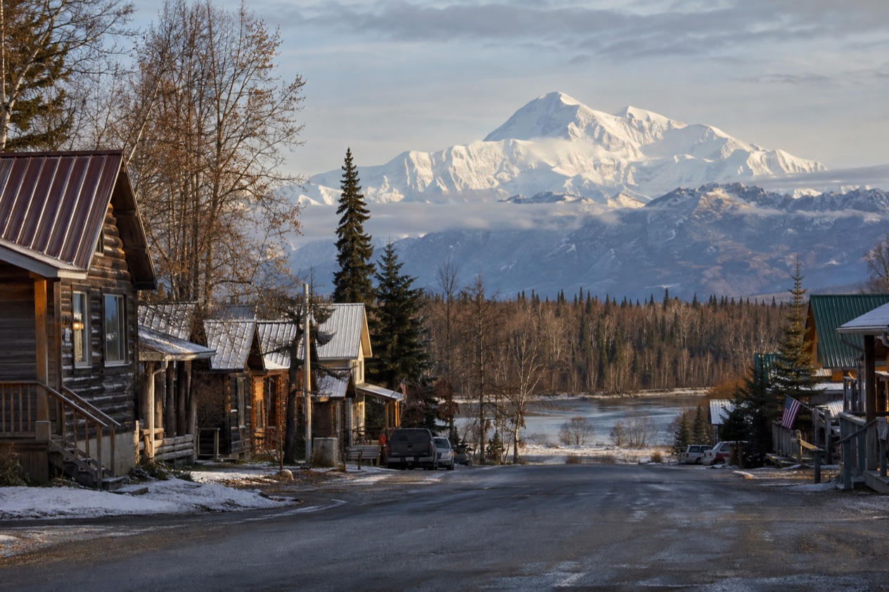 Talkeetna and the Alaska Range in late fall