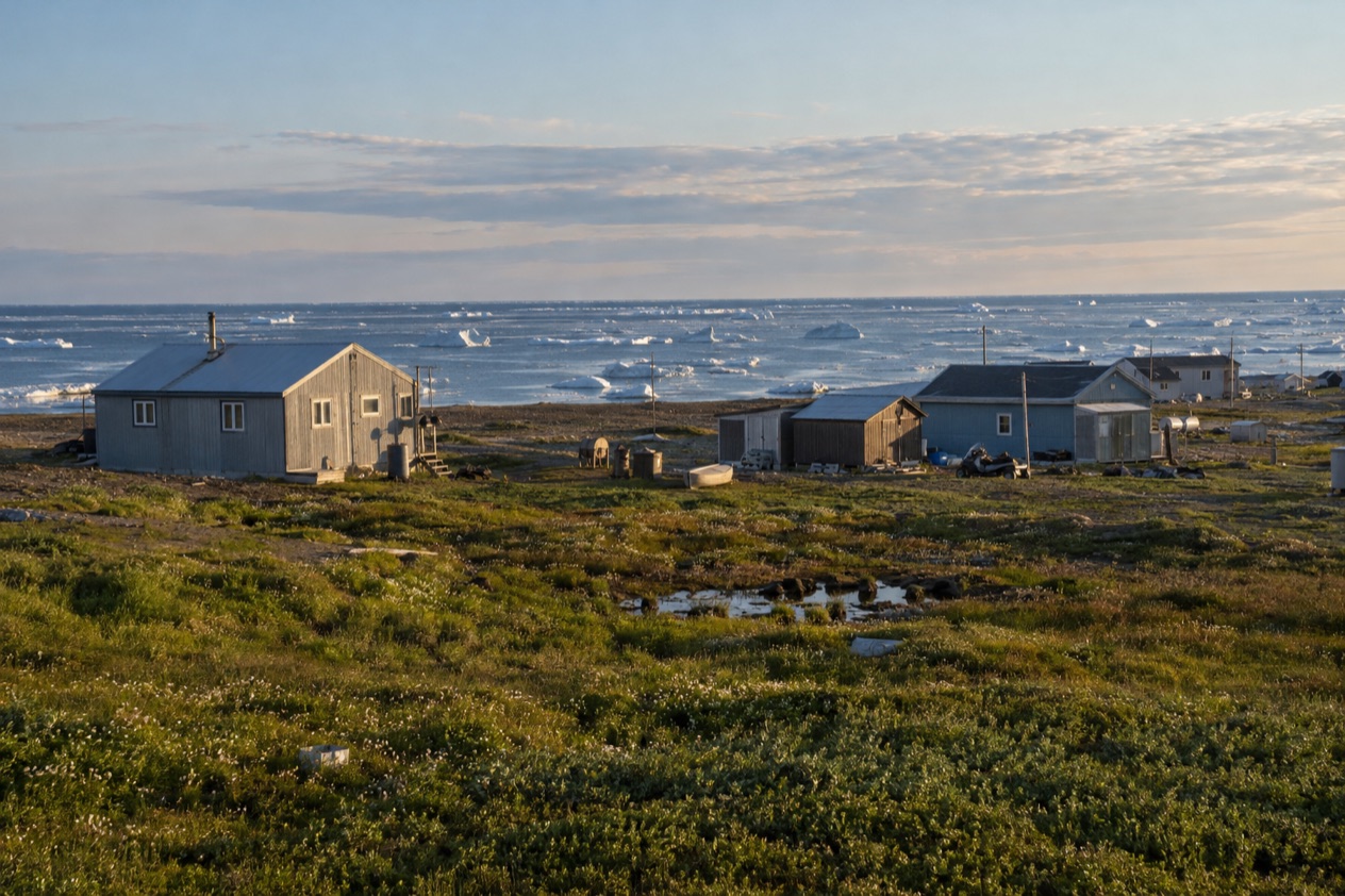 The Arctic coast at Utqiagvik in late summer