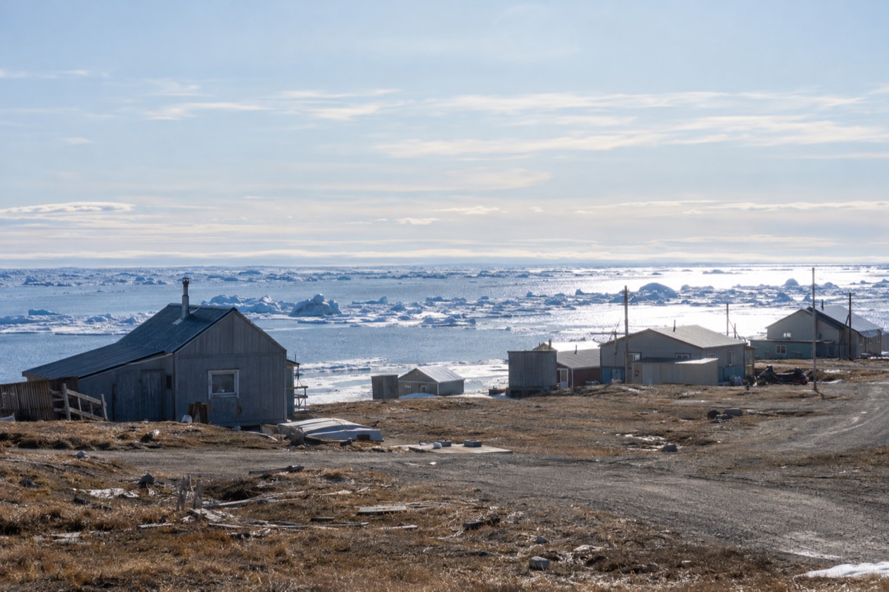 The Arctic coast at Utqiagvik in summer